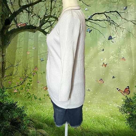 Vintage Tommy Hilfiger Babydoll 3/4 Sleeve Sweater Size L - Picture 6 of 8